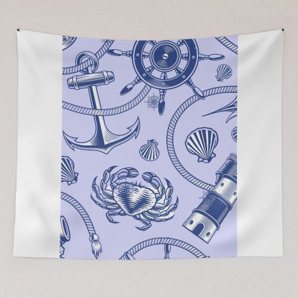 Item preview, Nautical elements pattern designed and sold by TheRightHonMP.