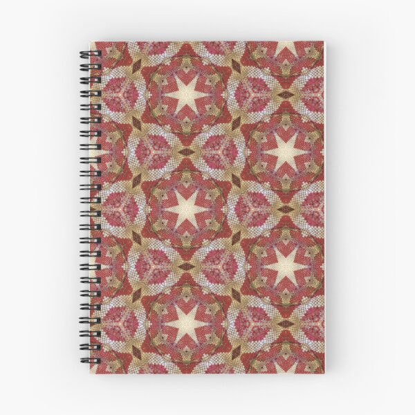 Item preview, Cream and Gold Star in Red and White Candy Cane Burlap Americana Quilt Pattern - 3D Macro Photo - Holiday and Christmas designed and sold by MadZakkaGraphic.