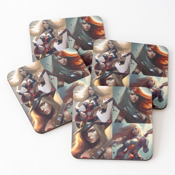 Item preview, Guitar Heroe woman guitarist designed and sold by jsebouvi.