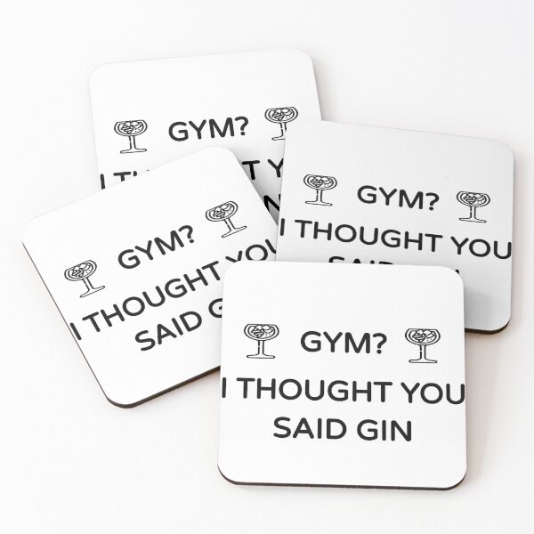 Item preview, Copy of Gym? I Thought you said Gin (Gin Funny Cool Desing) designed and sold by BRAZILCOOLSHIRT.
