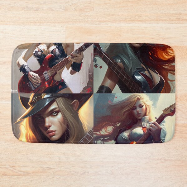 Item preview, Guitar Heroe woman guitarist designed and sold by jsebouvi.