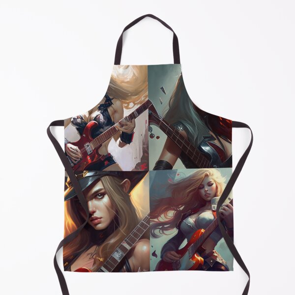 Item preview, Guitar Heroe woman guitarist designed and sold by jsebouvi.