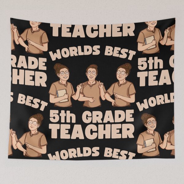Item preview, Worlds Best 5th Grade Teacher  designed and sold by to-esu.