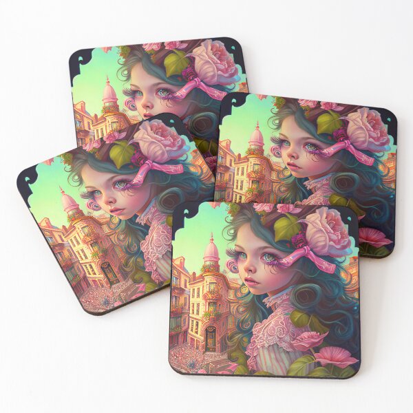 Item preview, portrait of rococo girls designed and sold by tinkertailorart.