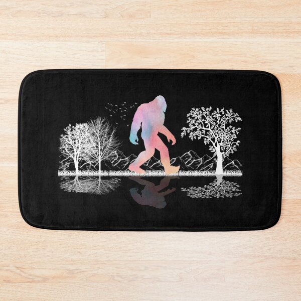 Item preview, Colorful Bigfoot Art Cute Bigfoot With Mountain And Trees For Bigfoot Lovers designed and sold by Thecitiesstore.