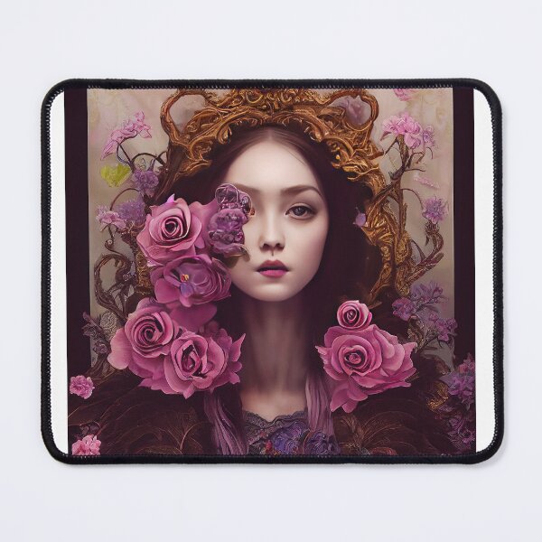 Item preview, portrait of rococo girls in flower designed and sold by tinkertailorart.
