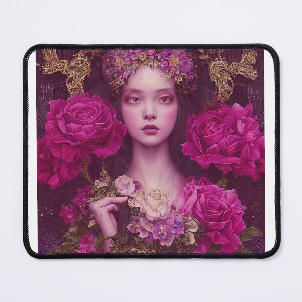 Item preview, portrait of rococo girls in flower designed and sold by tinkertailorart.