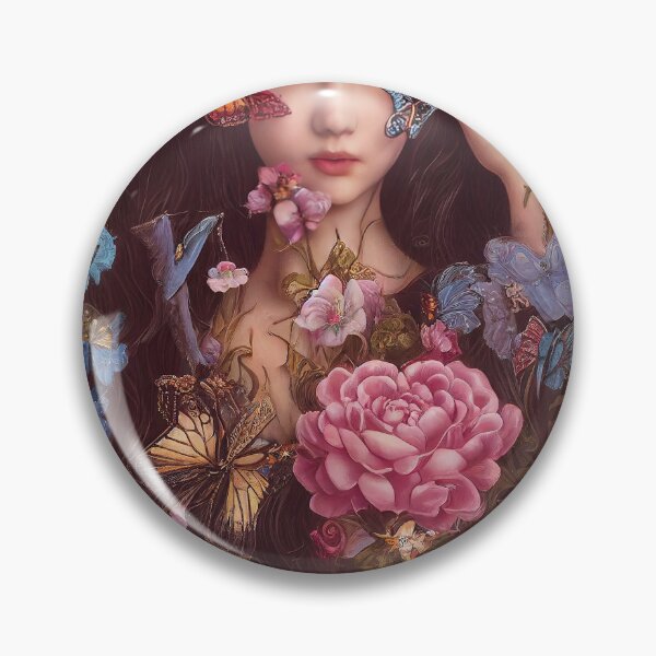 Item preview, portrait of rococo girls in flower designed and sold by tinkertailorart.