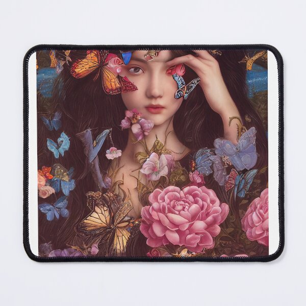 Item preview, portrait of rococo girls in flower designed and sold by tinkertailorart.
