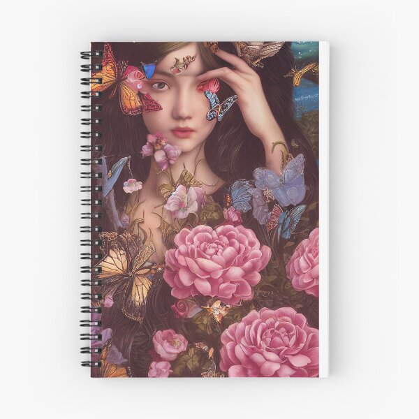 Item preview, portrait of rococo girls in flower designed and sold by tinkertailorart.