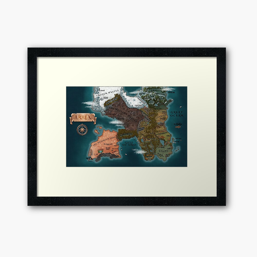 Erilea Map (TOG) Photographic Print