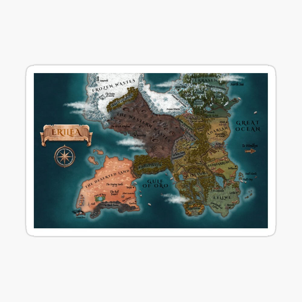 Erilea Map (TOG) Photographic Print