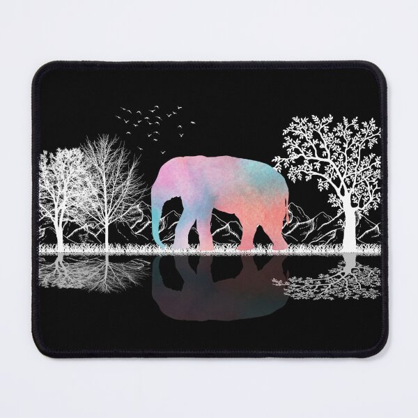 Item preview, Colorful Elephant Art Cute Elephant With trees And Mountain For Elephants Lover designed and sold by Thecitiesstore.