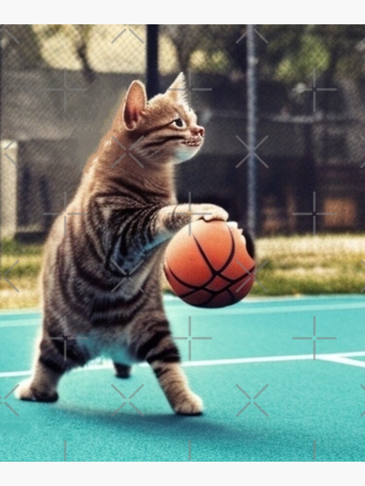 Baller Pet Cat- Cat Playing Basketball | Sticker