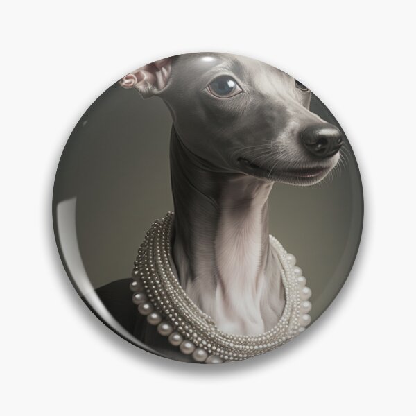 Item preview, portrait of italian-greyhound dog designed and sold by tinkertailorart.