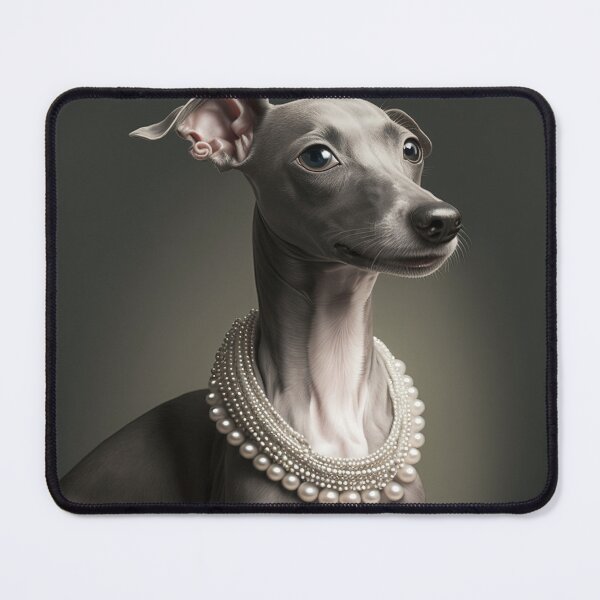 Item preview, portrait of italian-greyhound dog designed and sold by tinkertailorart.