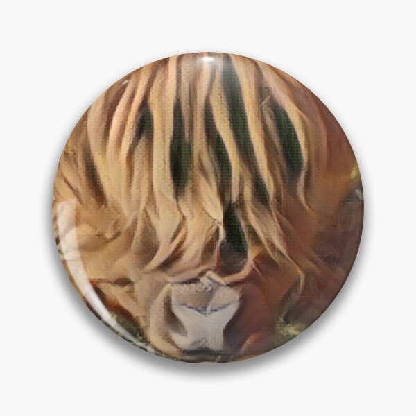 Item preview, Fluffy Hairy Highland cow head Highland cow face designed and sold by FarmsteadAcers.