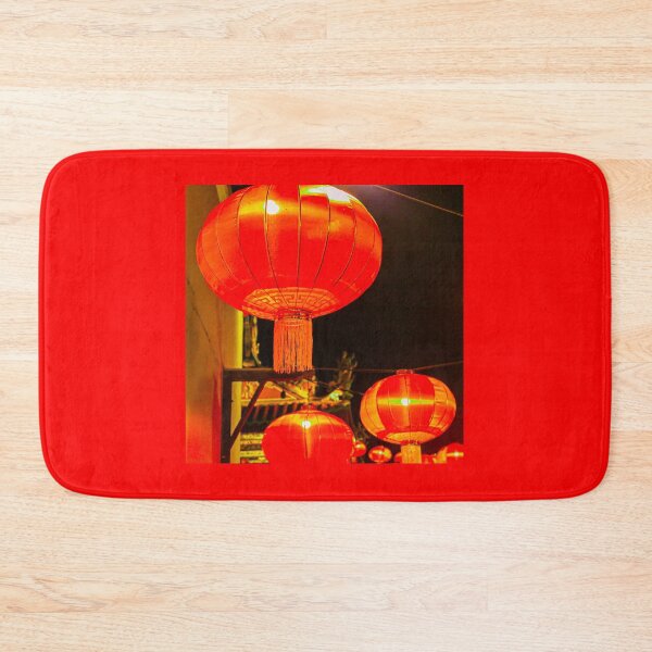 Item preview, Red lantern street lights for Chinese New Year SQ designed and sold by kall3bu.