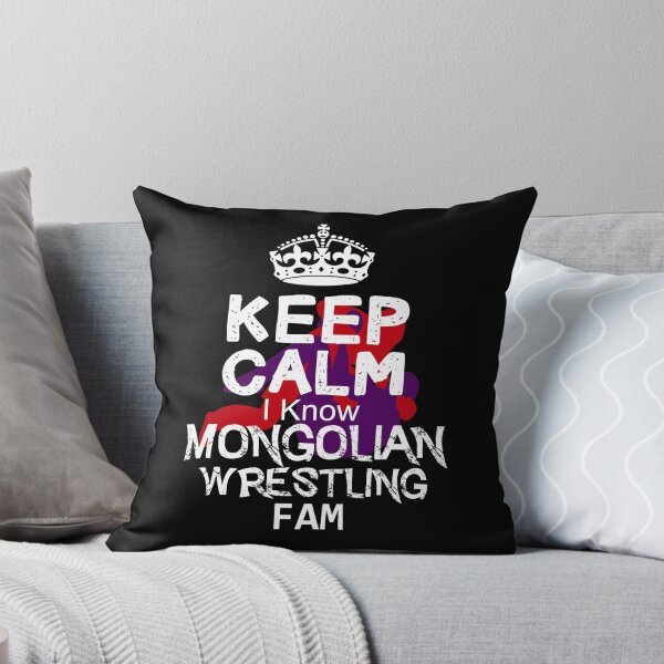 Item preview, Mantenga la calma Sé Fam Mongolian Wrestling designed and sold by MartialArtsNerd.