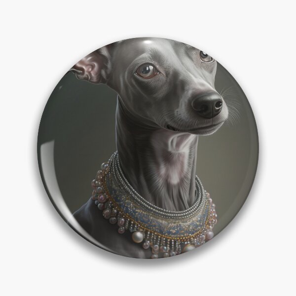 Item preview, portrait of italian-greyhound dog designed and sold by tinkertailorart.