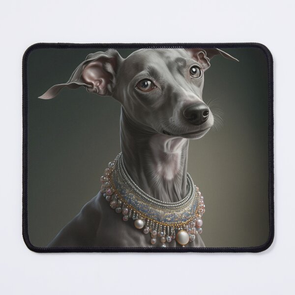 Item preview, portrait of italian-greyhound dog designed and sold by tinkertailorart.