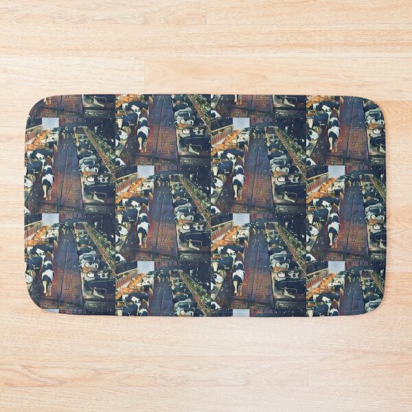 Item preview, Black and white dairy cows in the barn designed and sold by FarmsteadAcers.