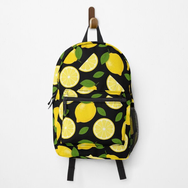 Item preview, Lemon Fruit Pattern on Black Background designed and sold by Ayoub14.
