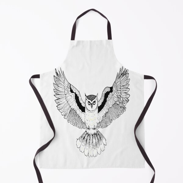 Item preview, Flying Owl drawing designed and sold by CottagePop.