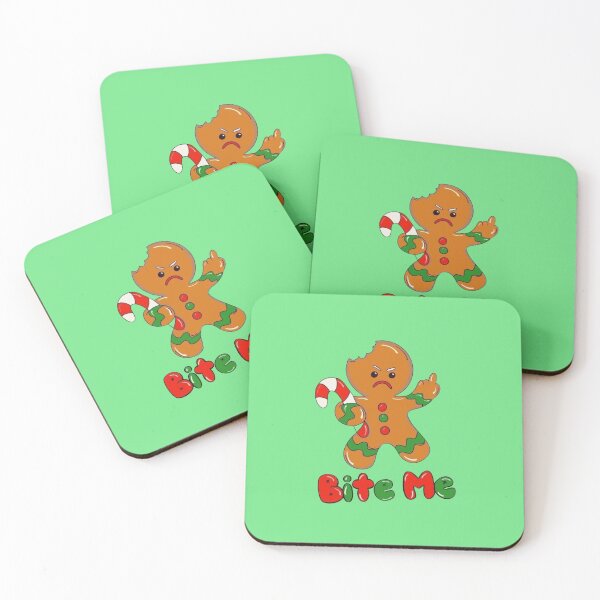 Item preview, Bite me Gingerbread designed and sold by TrendyLuxShop.