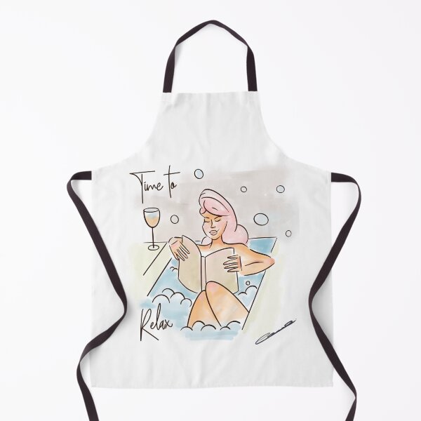 Item preview, Time to relax bath bubbles and wine designed and sold by Emhartart.