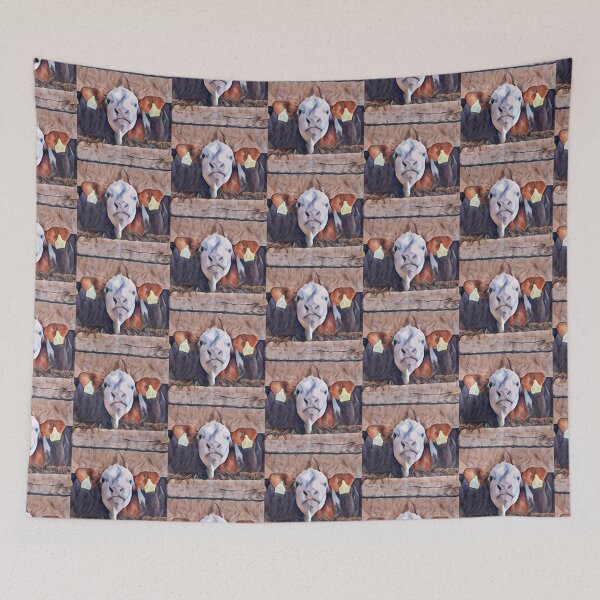 Item preview, Cute close up Brown baby farm cow Baby Cow head designed and sold by FarmsteadAcers.