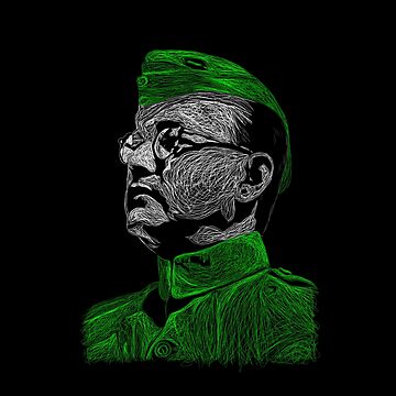 Step by Step How to Draw Subhash Chandra Bose : DrawingTutorials101.com |  Army drawing, Outline drawings, Easy drawings sketches