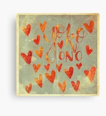 YOKO ONO ATE MY HEART Canvas Print