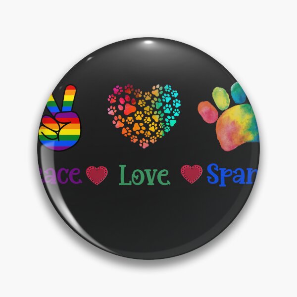 Item preview, Peace Love and Spaniels. Peace Love and Poochs. Peace Love and Pugs designed and sold by Doggymadness.