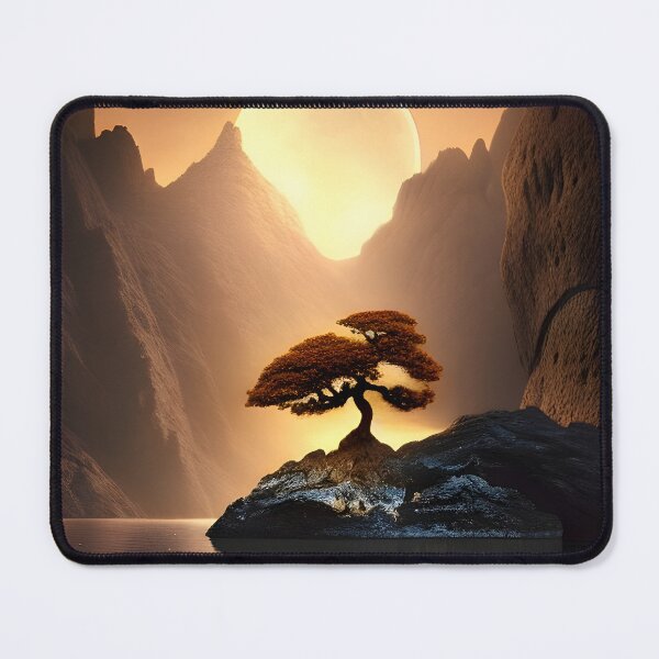 Item preview, Golden moon in lake generated by artificial intelligence designed and sold by megadrina.