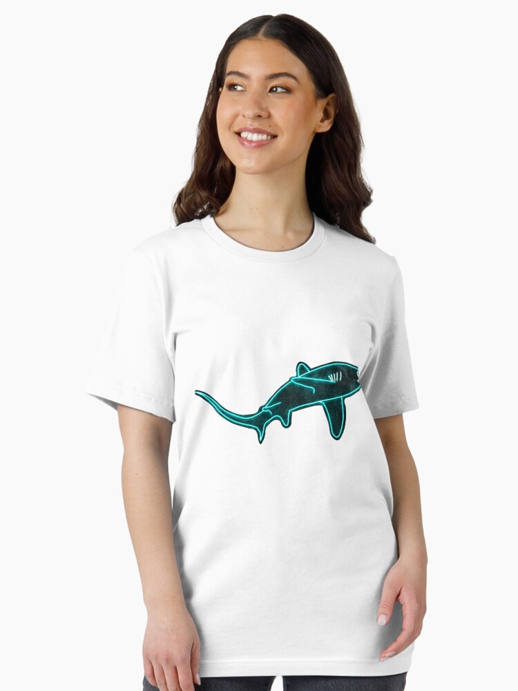 Neon Design of a Thresher Shark