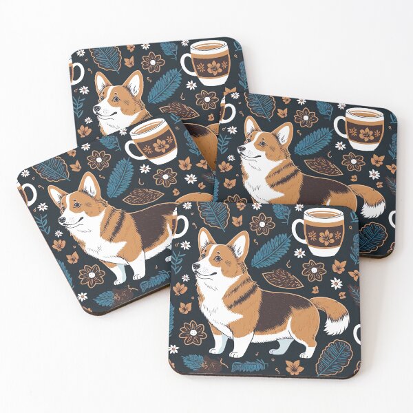 Item preview, Coffee and Corgi Design 4 designed and sold by Juliascutecornr.