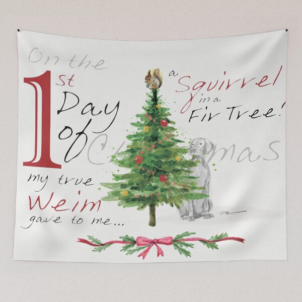 Item preview, FIRST DAY OF CHRISTMAS WEIMS designed and sold by bluweim.
