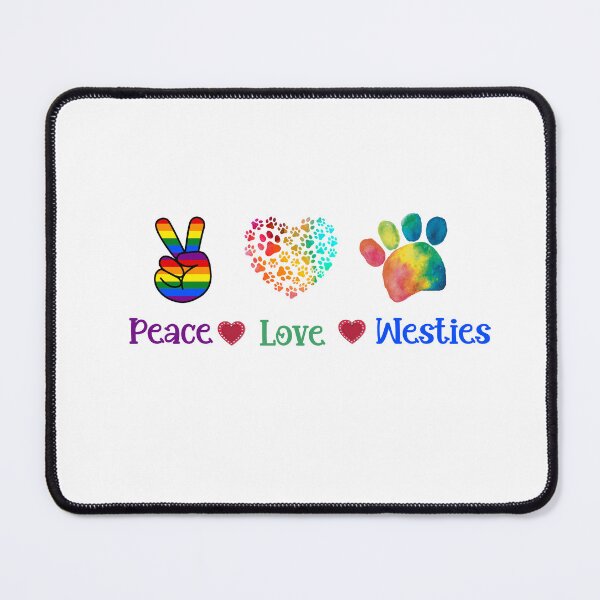 Item preview, Peace Love and Westies. Peace Love and Pugs. Peace Love and Huskies  designed and sold by Doggymadness.