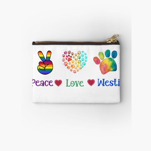 Item preview, Peace Love and Westies. Peace Love and Pugs. Peace Love and Huskies  designed and sold by Doggymadness.