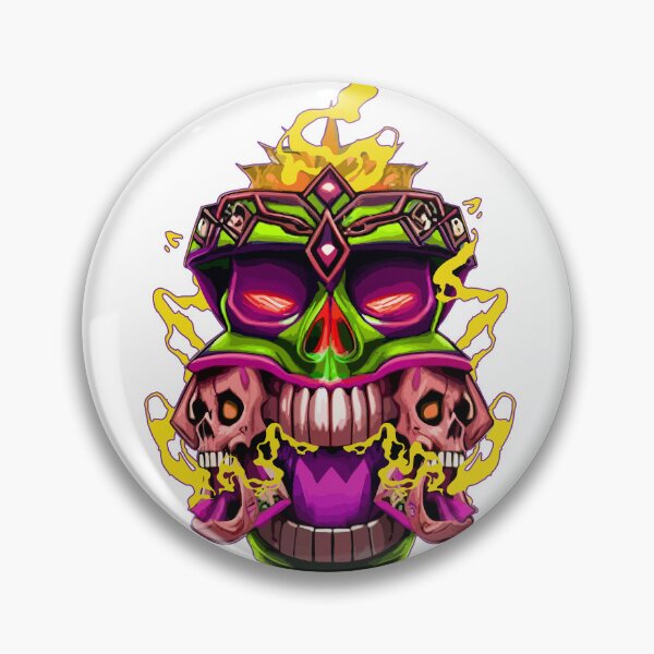 Item preview, Calavera Tiki Loca designed and sold by DistortedBrain.