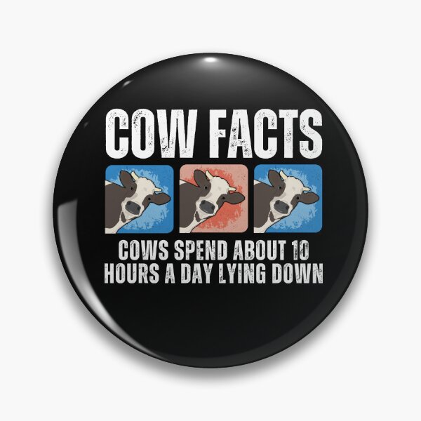 Item preview, Fun Facts about Farm cows lying down in their pasture designed and sold by FarmsteadAcers.