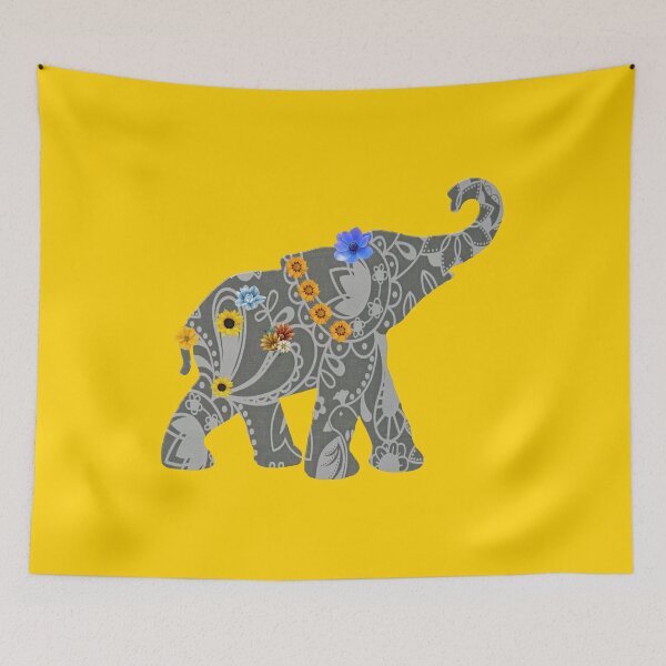 Item preview, Mandala fusion Elephant Flower Art  designed and sold by Swagmode.