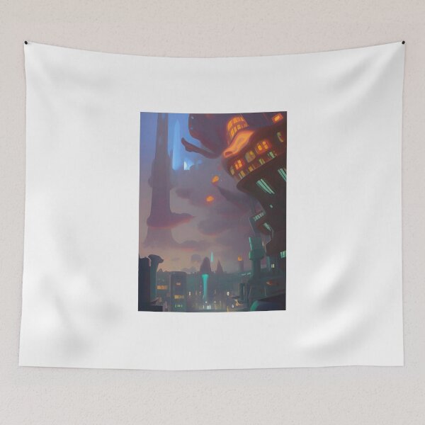 Item preview, The Futuristic Fantasy City. designed and sold by SHALOXX.