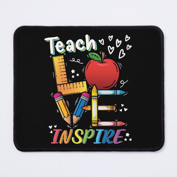 Item preview, Teach Love Inspire Back to school Rainbow Colorful Cute Teacher designed and sold by miraclemaker.