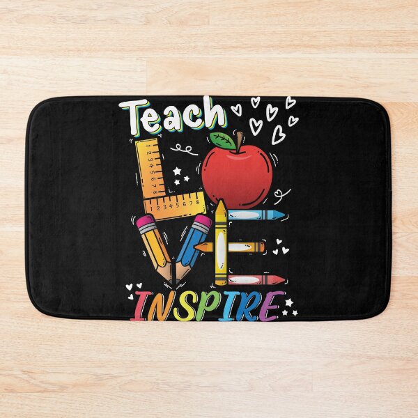Item preview, Teach Love Inspire Back to school Rainbow Colorful Cute Teacher designed and sold by miraclemaker.