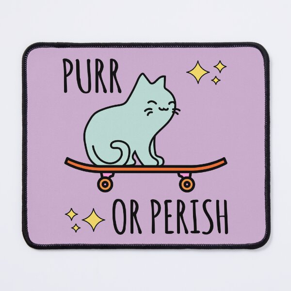 Item preview, Purr or Perish Cute & Cool Skater Cat Miaw designed and sold by electrovista.