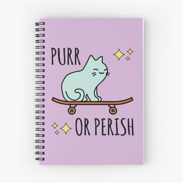 Item preview, Purr or Perish Cute & Cool Skater Cat Miaw designed and sold by electrovista.