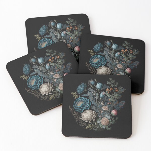 Item preview, Victorian Flowers Design: A Timeless Classic. Blue designed and sold by Mobius Spot Collective.