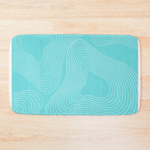 Item preview, White waves in clear blue stamp designed and sold by Darkshades.